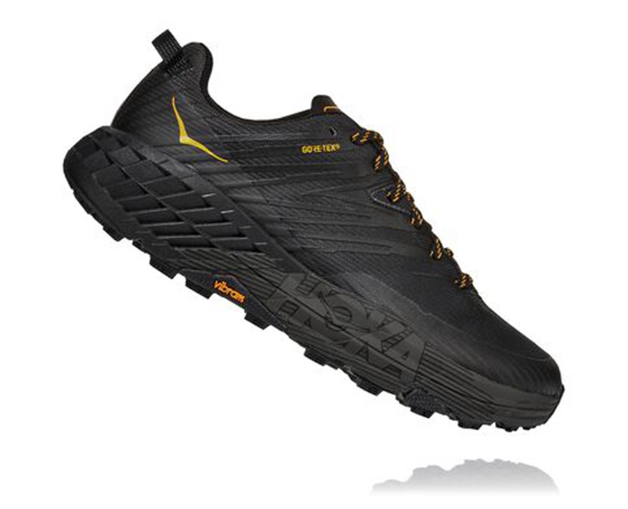 Hoka One One Trailove Tenisky Panske Čierne - Speedgoat 4 GORE-TEX - 17802-LTUC